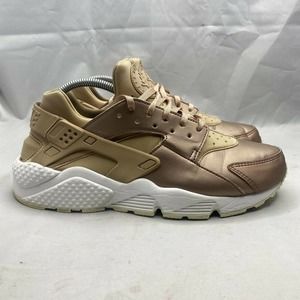 Nike Air Huarache Sneakers Metallic Gold/Rose Gold AA0523-200 Womens Size 11